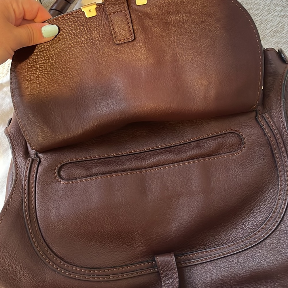 Chloe Marcie burgundy bag - Picture 10 of 13